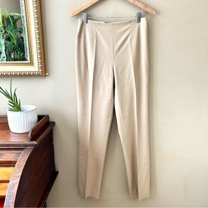 Ralph Lauren Black Label Beige Straight-Leg Pants